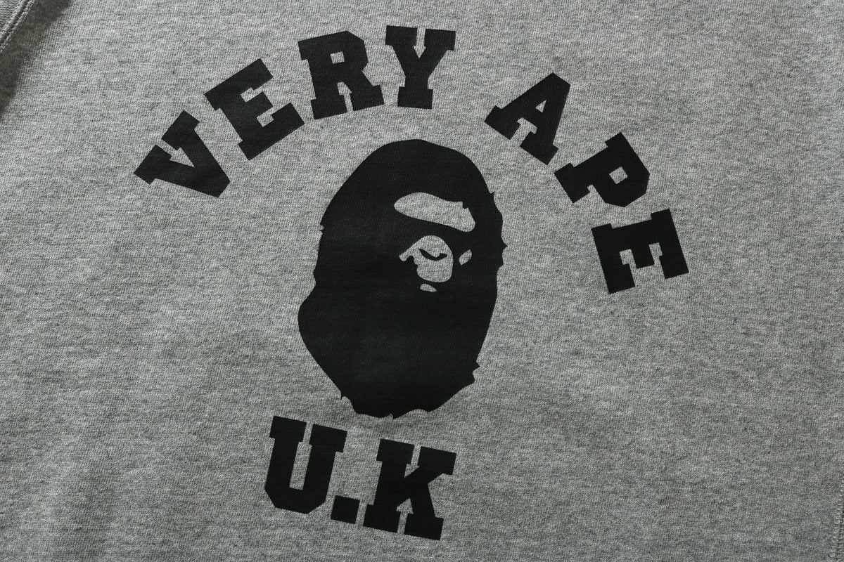BAPE STORE LONDON VERY APE COLLEGE CREWNECK