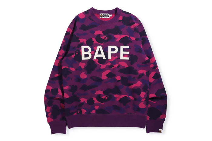 COLOR CAMO BAPE CREWNECK