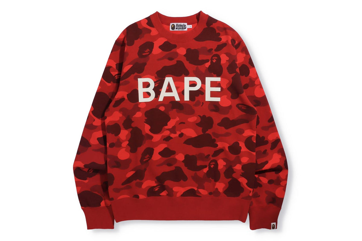 COLOR CAMO BAPE CREWNECK