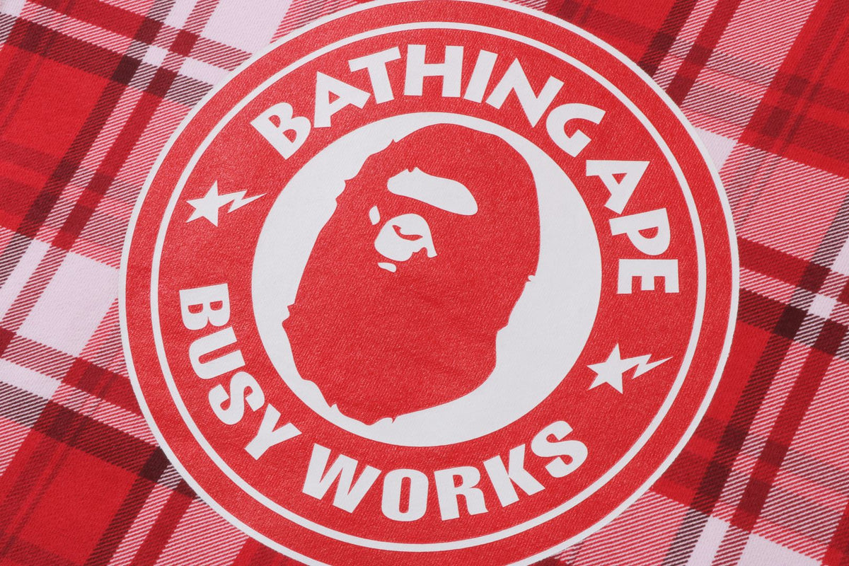 BAPE CHECK GIFT BUSY WORKS CREWNECK