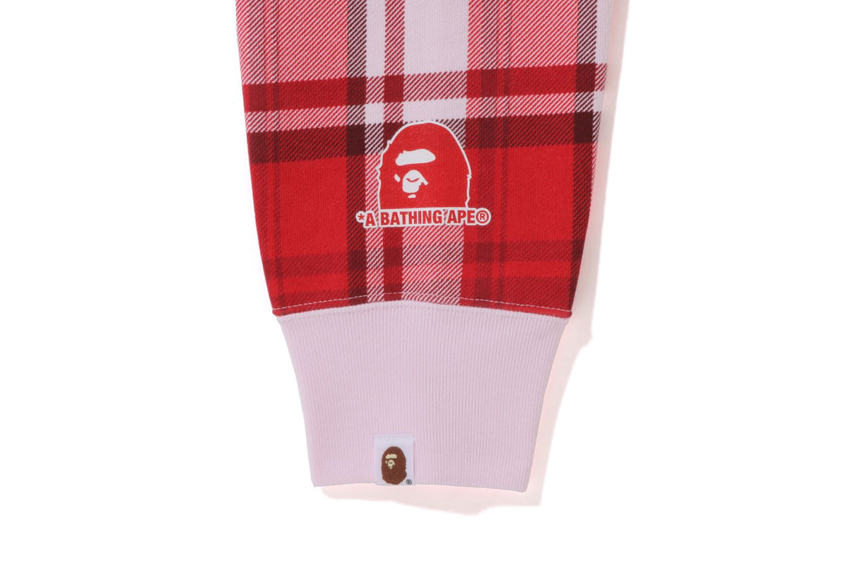 BAPE CHECK GIFT BUSY WORKS CREWNECK
