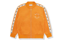 BAPE BLACK MENS CONTRAST STRIPE TRACK JACKET