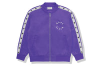 BAPE BLACK MENS CONTRAST STRIPE TRACK JACKET