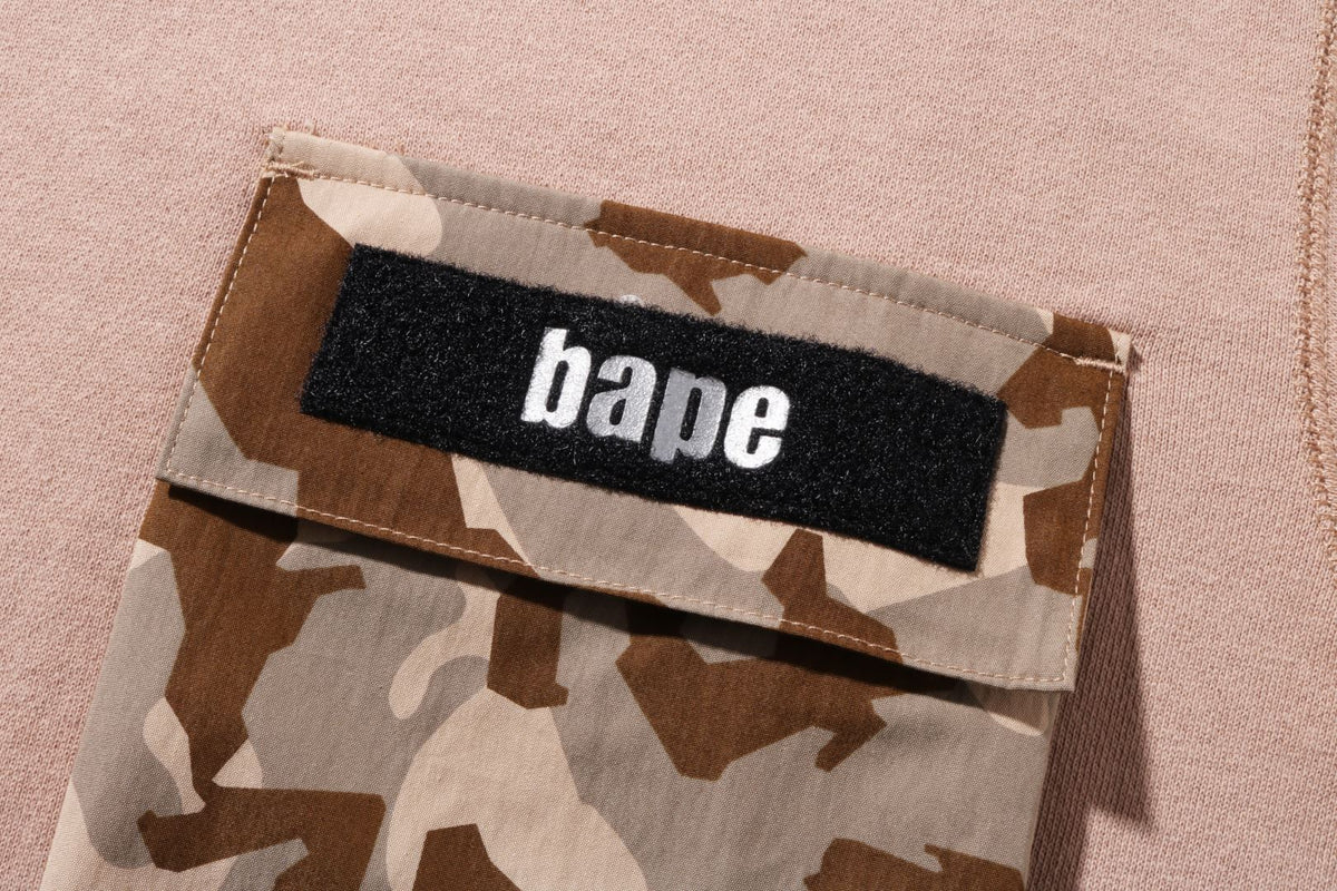 SAND CAMO MULTI POCKET CREWNECK
