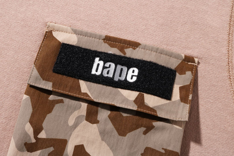 SAND CAMO MULTI POCKET CREWNECK