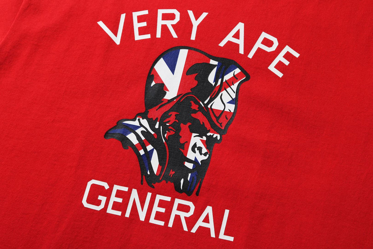 BAPE STORE LONDON VERY APE COLLEGE GENERAL TEE