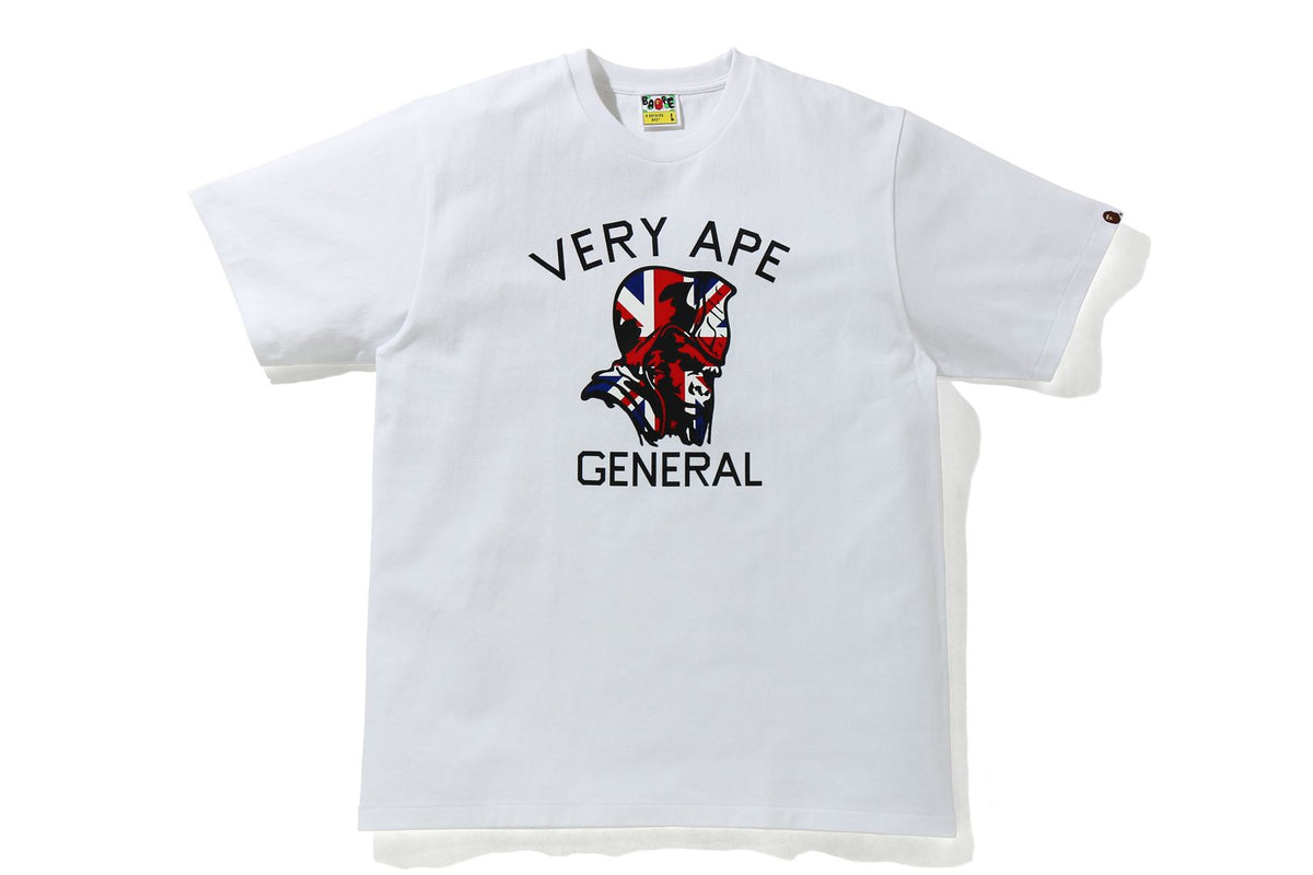 BAPE STORE LONDON VERY APE COLLEGE GENERAL TEE