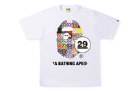 A BATHING APEÂ® 29TH ANNIVERSARY APE HEAD TEE