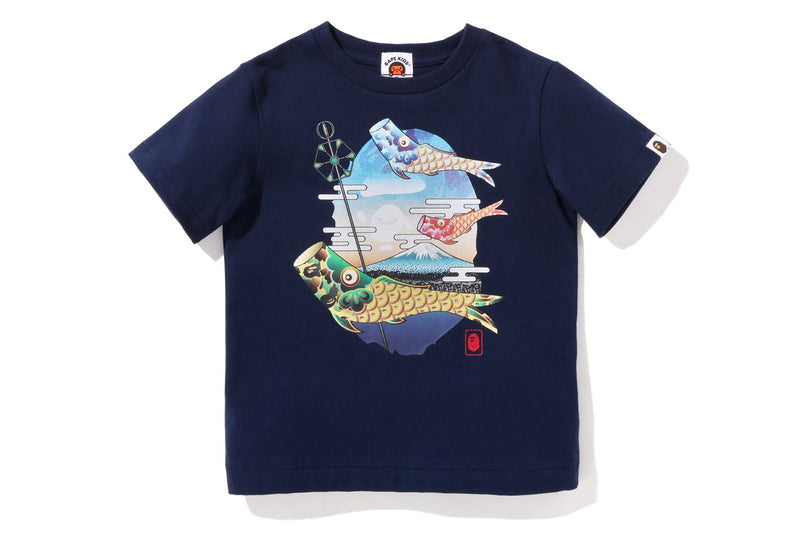 BAPE KIDS KOINOBORI CARP FLAGS APE HEAD TEE