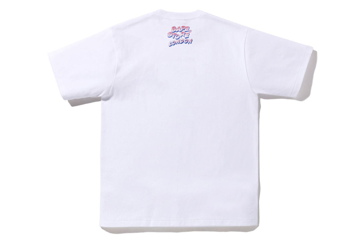 BAPE STOREÂ® LONDON 1ST ANNIV. UNION JACK COLLEGE TEE