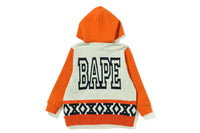 APE HEAD KNIT BODY ZIP HOODIE