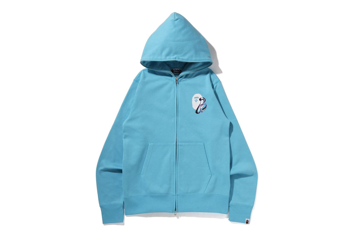 MARBLE CAMO LIQUID COLLEGE FULL ZIP HOODIE