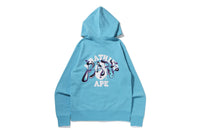 MARBLE CAMO LIQUID COLLEGE FULL ZIP HOODIE