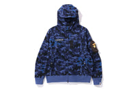 SAND CAMO MILITARY RELAXED FIT FULL ZIP MASK HOODIE