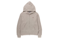 BAPE MENS COTTON APE HEAD ONE POINT THERMAL RELAXED FIT FULL ZIP HOODIE