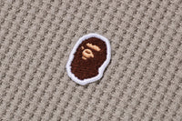 BAPE MENS COTTON APE HEAD ONE POINT THERMAL RELAXED FIT FULL ZIP HOODIE