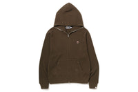 BAPE MENS COTTON APE HEAD ONE POINT THERMAL RELAXED FIT FULL ZIP HOODIE
