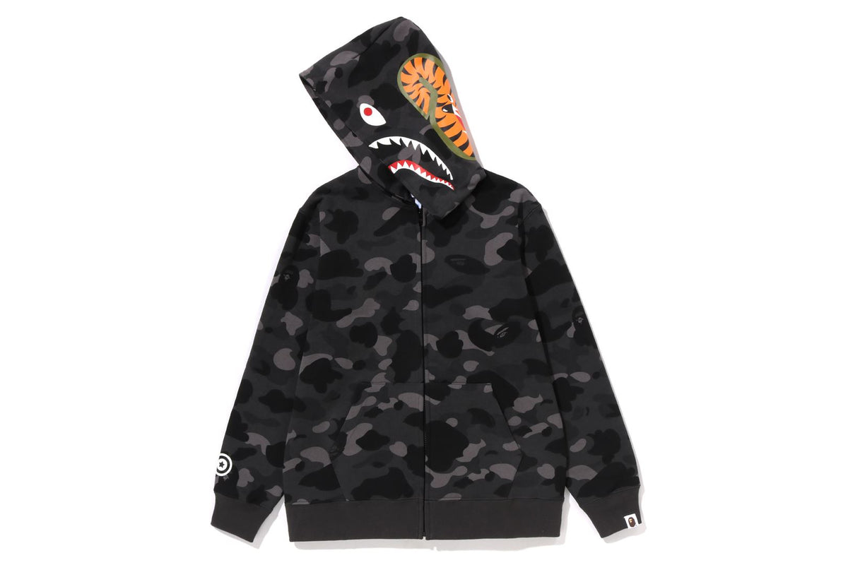 COLOR CAMO SHARK ZIP HOODIE JUNIOR