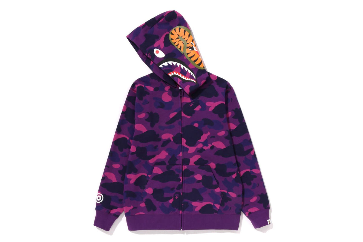 COLOR CAMO SHARK ZIP HOODIE JUNIOR