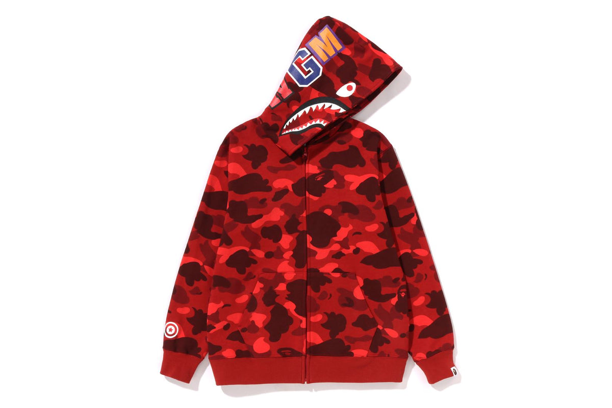 COLOR CAMO SHARK ZIP HOODIE JUNIOR