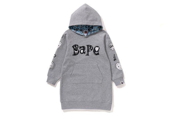 BAPE KIDS® X CHOCOMOO HOODIE ONEPIECE