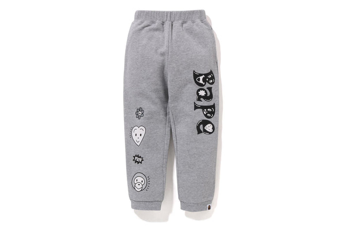 BAPE KIDS® X CHOCOMOO SWEAT PANTS