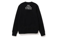 BAPEÂ® X A.P.C. MILO WIDE CREWNECK