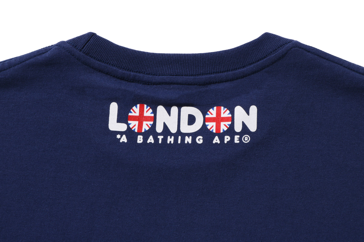 BAPE MENS COTTON PRINTED BAPE LONDON STORE 1ST ANNIV. BABY MILO UMBRELLA T-SHIRT