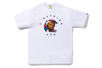 BAPE MENS COTTON PRINTED BAPE LONDON STORE 1ST ANNIV. BABY MILO UMBRELLA T-SHIRT