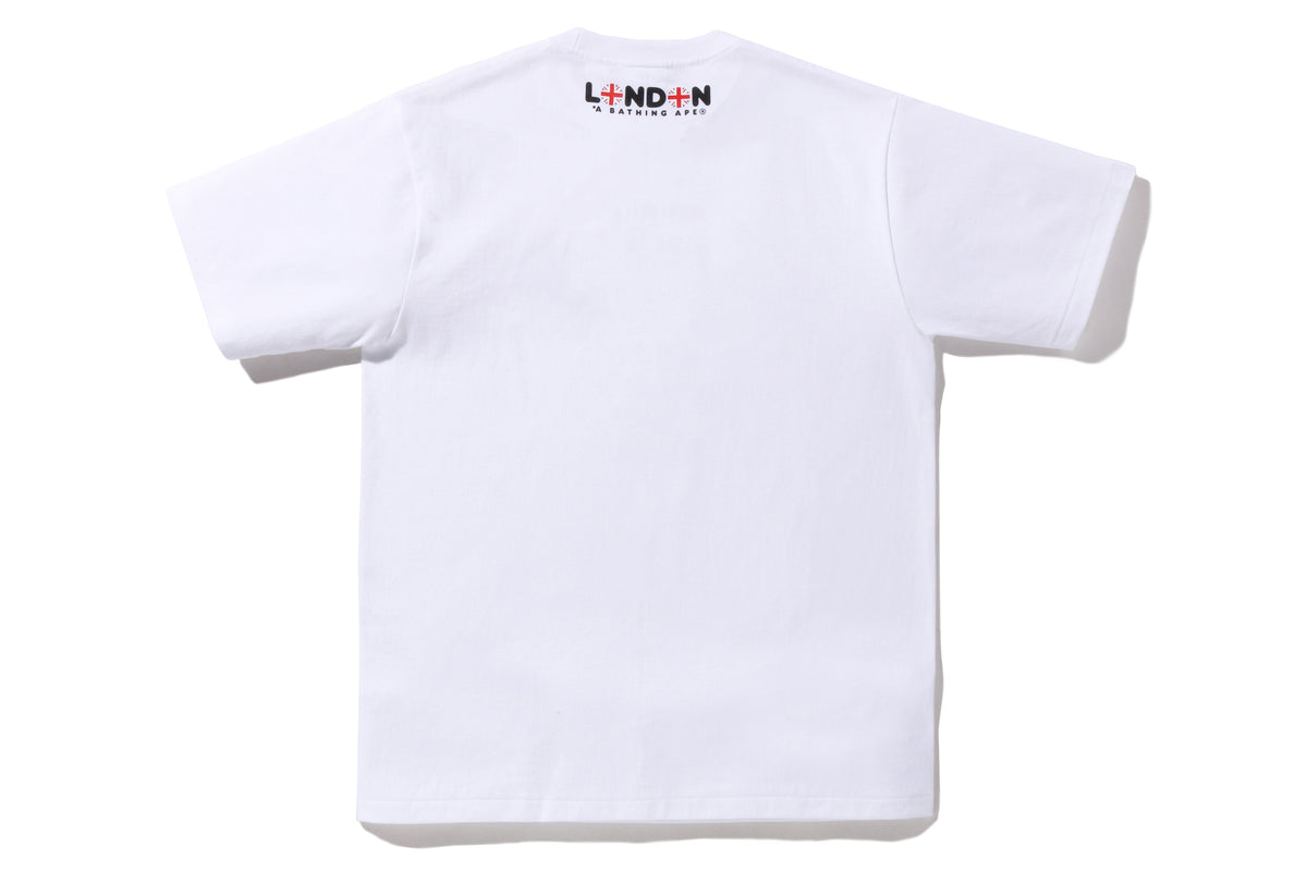 BAPE MENS COTTON PRINTED BAPE LONDON STORE 1ST ANNIV. BABY MILO UMBRELLA T-SHIRT