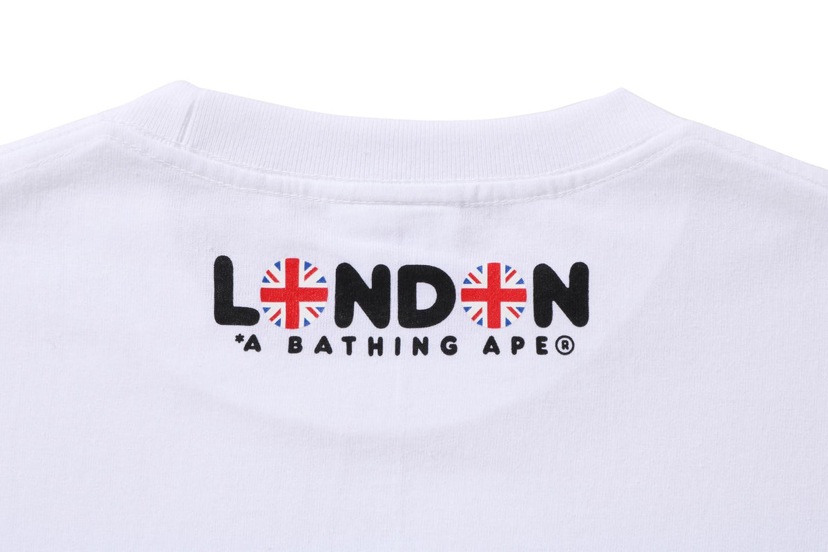 BAPE MENS COTTON PRINTED BAPE LONDON STORE 1ST ANNIV. BABY MILO UMBRELLA T-SHIRT