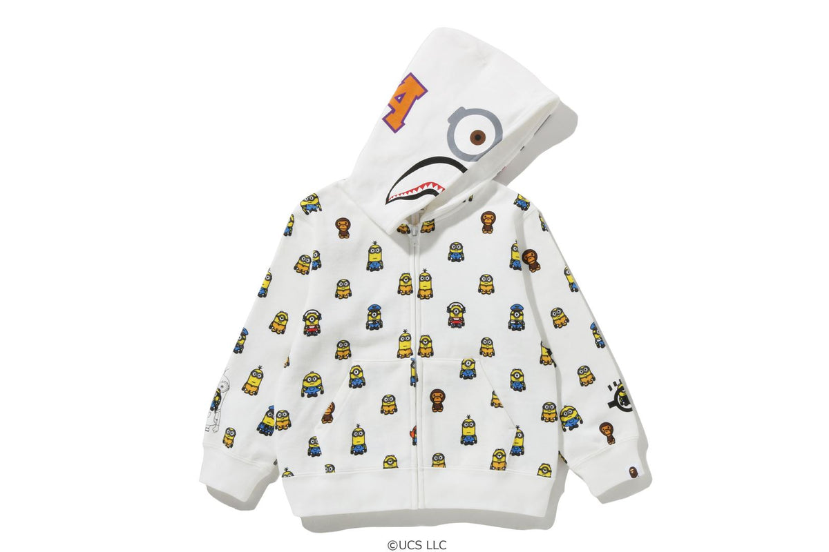 BAPEÂ® X MINIONS SHARK ZIP HOODIE