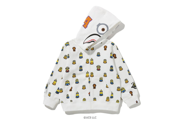 BAPEÂ® X MINIONS SHARK ZIP HOODIE