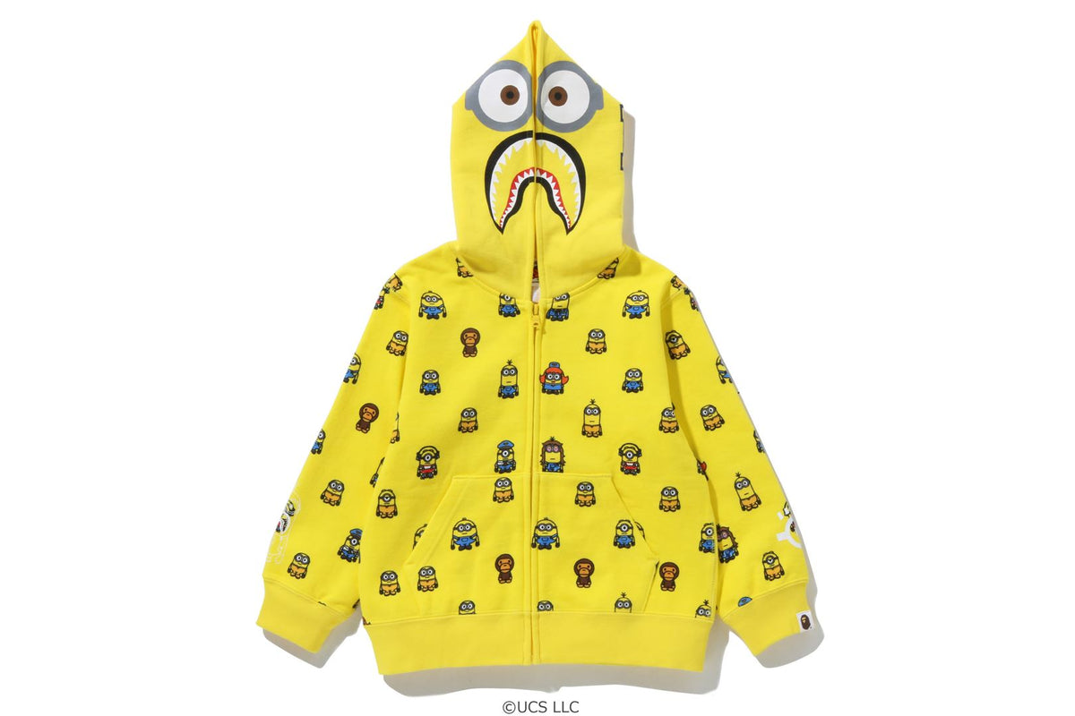 BAPEÂ® X MINIONS SHARK ZIP HOODIE