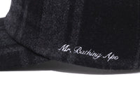 MR. BATHING APEÂ® FLANNEL CHECK CAP