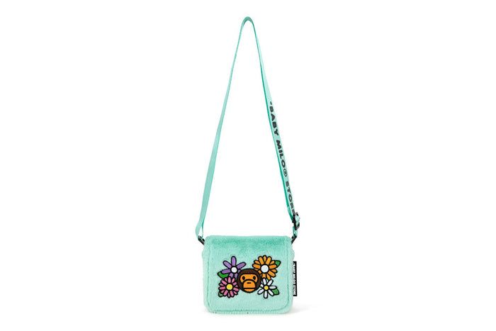 BABY MILO FLOWER FUR MINI CROSS BAG