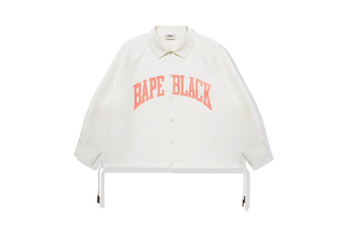 BAPE BLACK OVERSIZED COACH JACKET