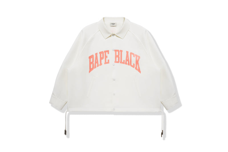 BAPE BLACK MENS OVERSIZED COACH JACKET