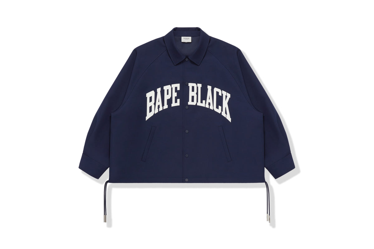 BAPE BLACK MENS OVERSIZED COACH JACKET