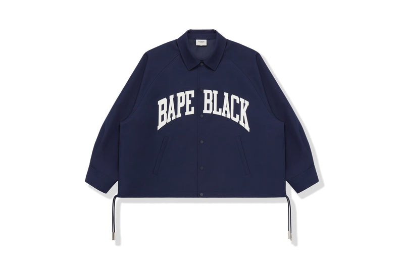 BAPE BLACK MENS OVERSIZED COACH JACKET