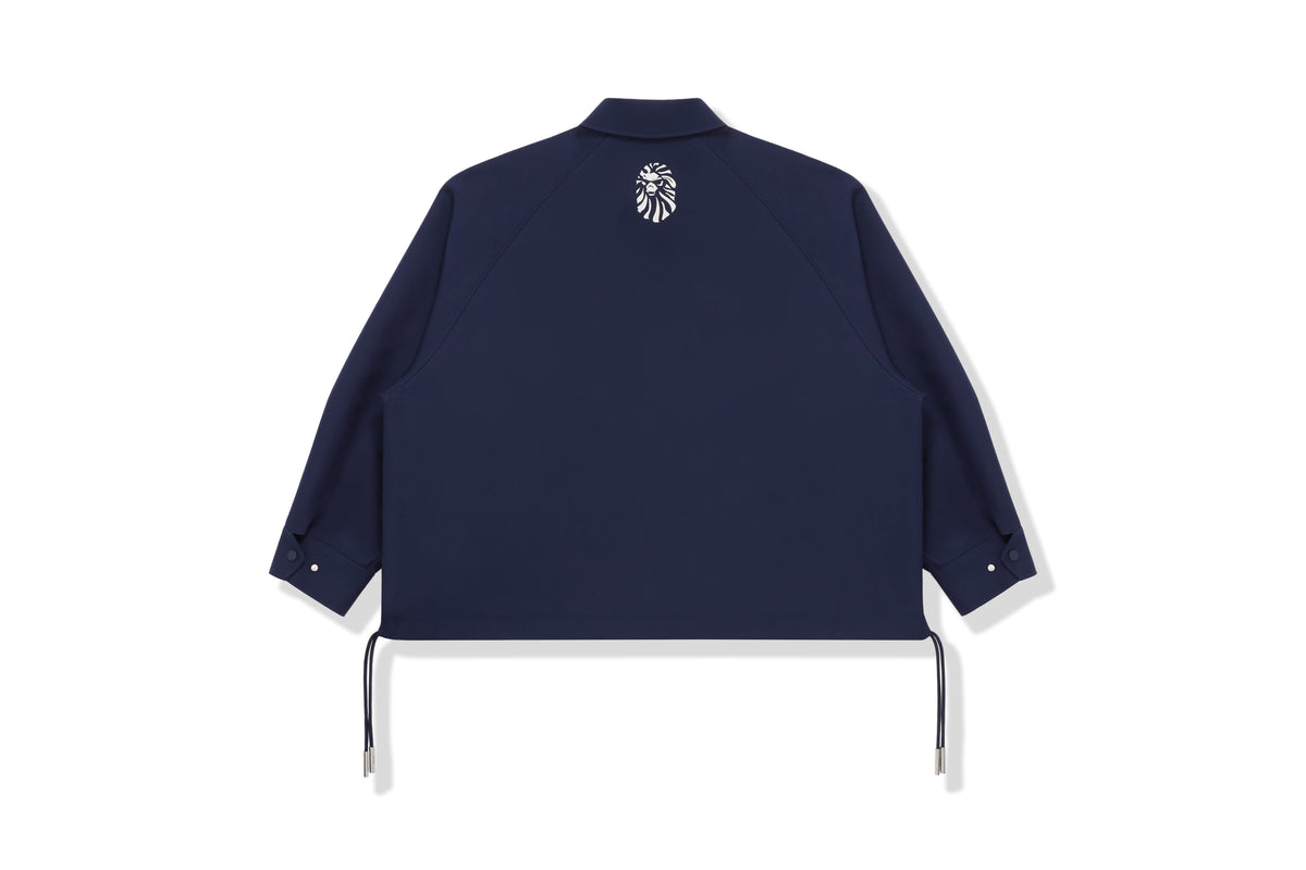 BAPE BLACK MENS OVERSIZED COACH JACKET