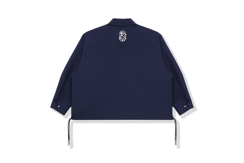 BAPE BLACK MENS OVERSIZED COACH JACKET