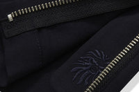 BAPE BLACK TAPERED FIT PANTS
