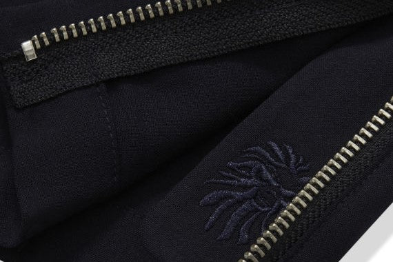 BAPE BLACK TAPERED FIT PANTS