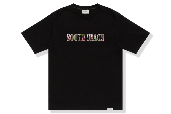 BAPE BLACK MESSAGE PRINT TEE