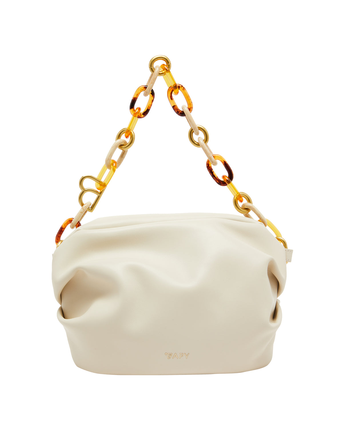 BAPY SOFT LEATHER CHUNKY CHAIN BAG