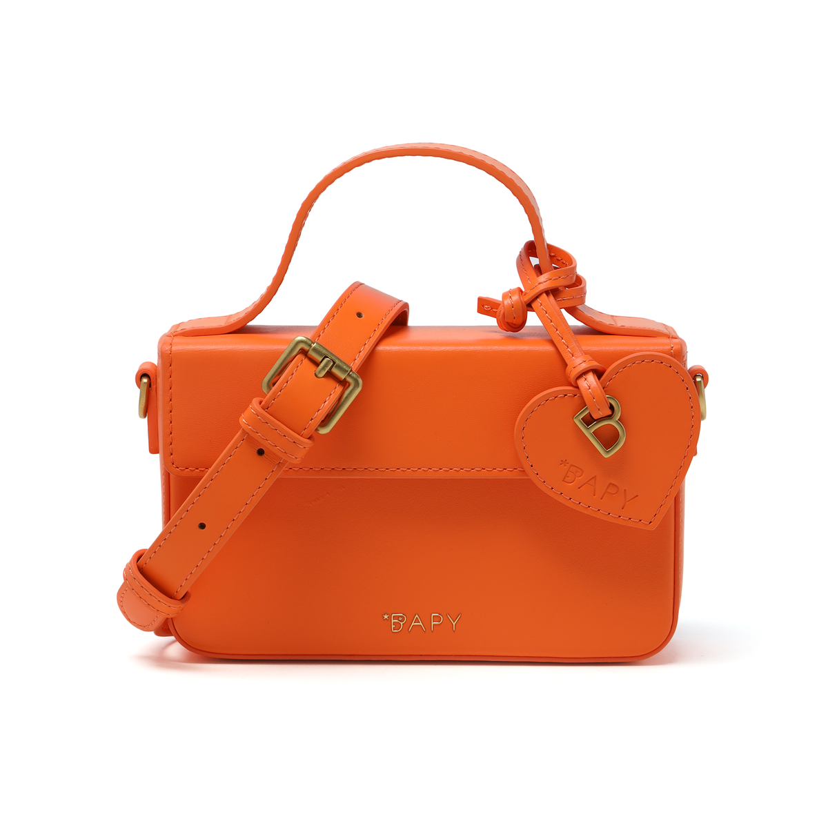 BAPY LEATHER BOX CROSSBODY BAG
