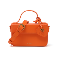 BAPY LEATHER BOX CROSSBODY BAG