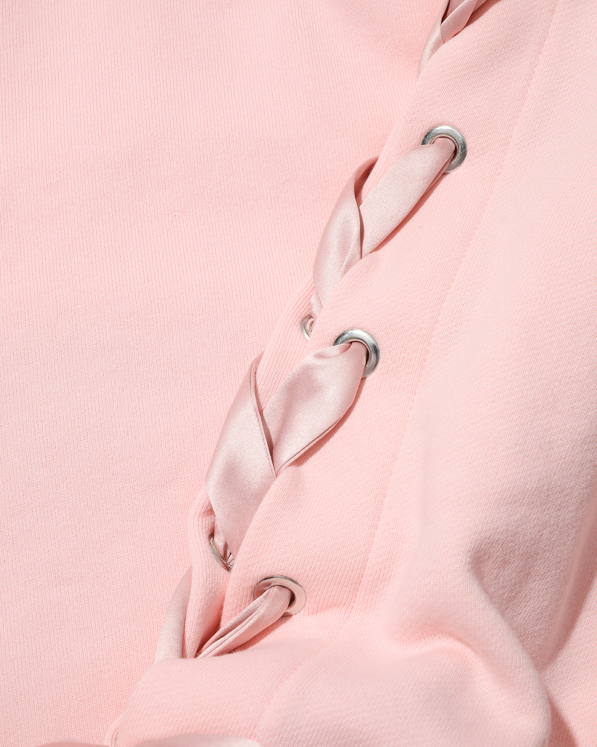BAPY LACE-UP HOODED DRESS