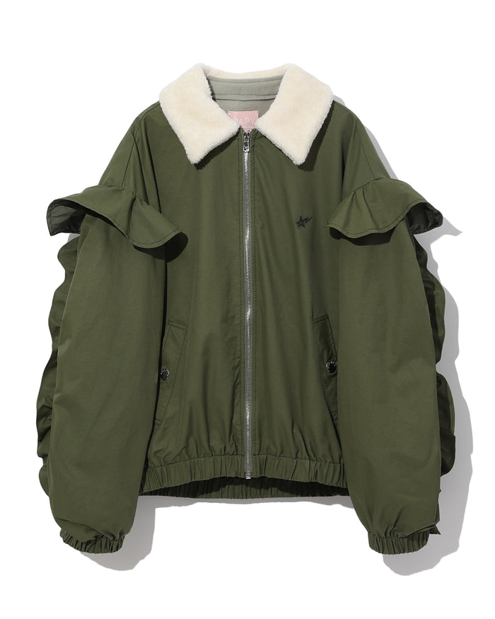 BAPY FLEECE COLLAR PARKA JACKET